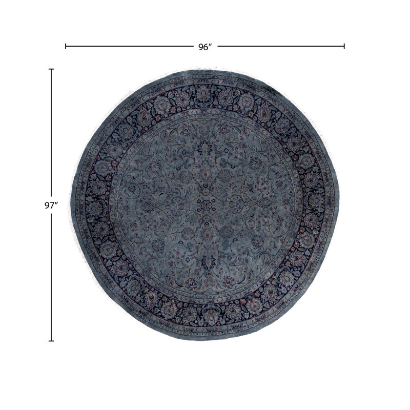 Overdyed One-of-a-Kind 8' 0" X 8' 1" Hand Knotted Area Rug