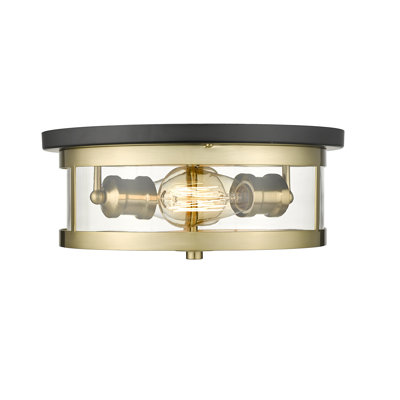 Plafonnier encastré moderne noir 2 lumières