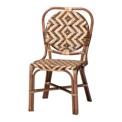 Chaise de salle à manger en rotin naturel Bali & Paris Mariano