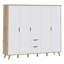 Teliyah 5 Door Manufactured Wood Wardrobe