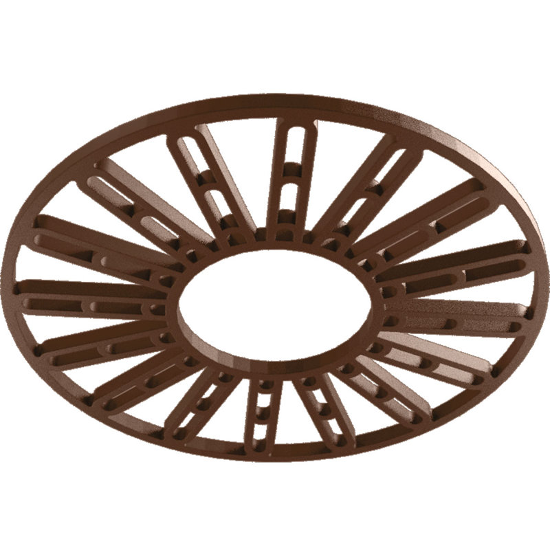 Médaillon de plafond en PVC de qualité architecturale Hale, H 28 po x l 28 po x P 0,75 po, Cuivre
