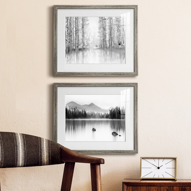 Aspen Reflection - reproduction encadrée de qualité supérieure - prête à être accrochée