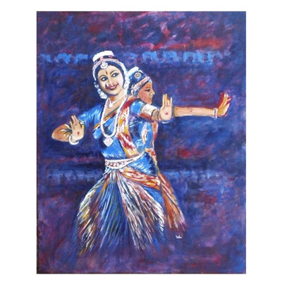 Bharathanatyam | Acrylic On Canvas | By Usha Shantharam