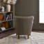 Petit fauteuil rembourré en cuir véritable de 26 po de largeur (ensemble de 2)-1134395219