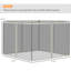 10' X 10' Universal Replacement Mesh Sidewall Netting For Patio Gazebos And Canopy Tents With Zippers, (Sidewall Only)-122524101