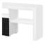 White And Black High Gloss 3-Shelf TV Stand