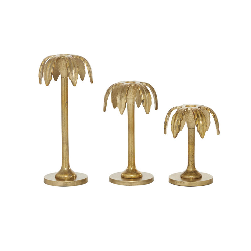 Ensemble de chandelles de table en aluminium 3 pièces Pippin