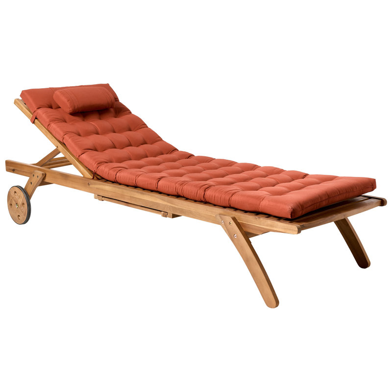 Sun Lounger Pad Cushion CESANA PREMIUM, Red