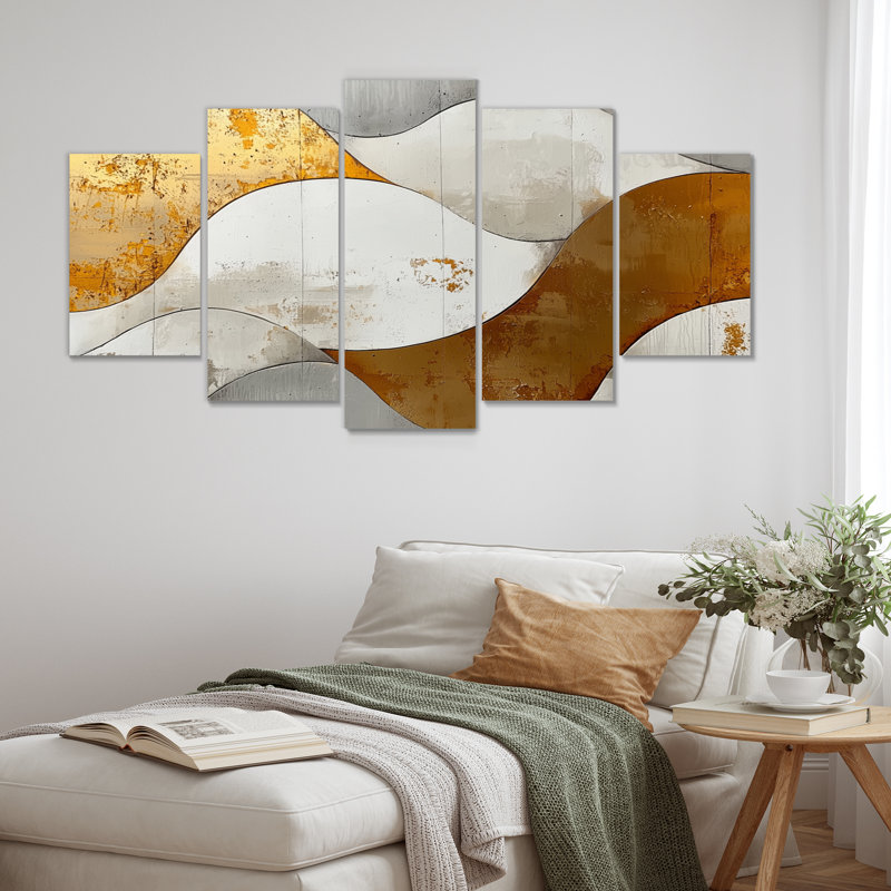 Fosteau III - art mural vagues - art mural moderne pour le salon