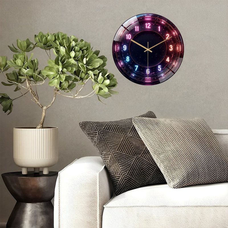 Horloge murale avec horloge murale 12 po