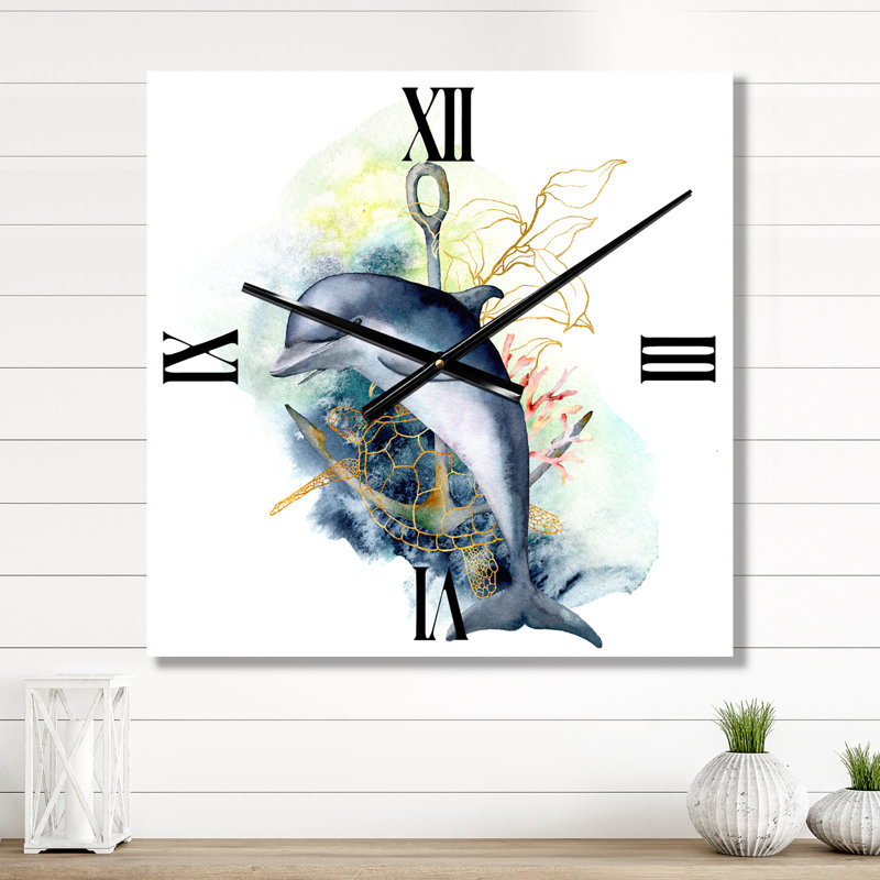 Horloge murale dauphin, Grand