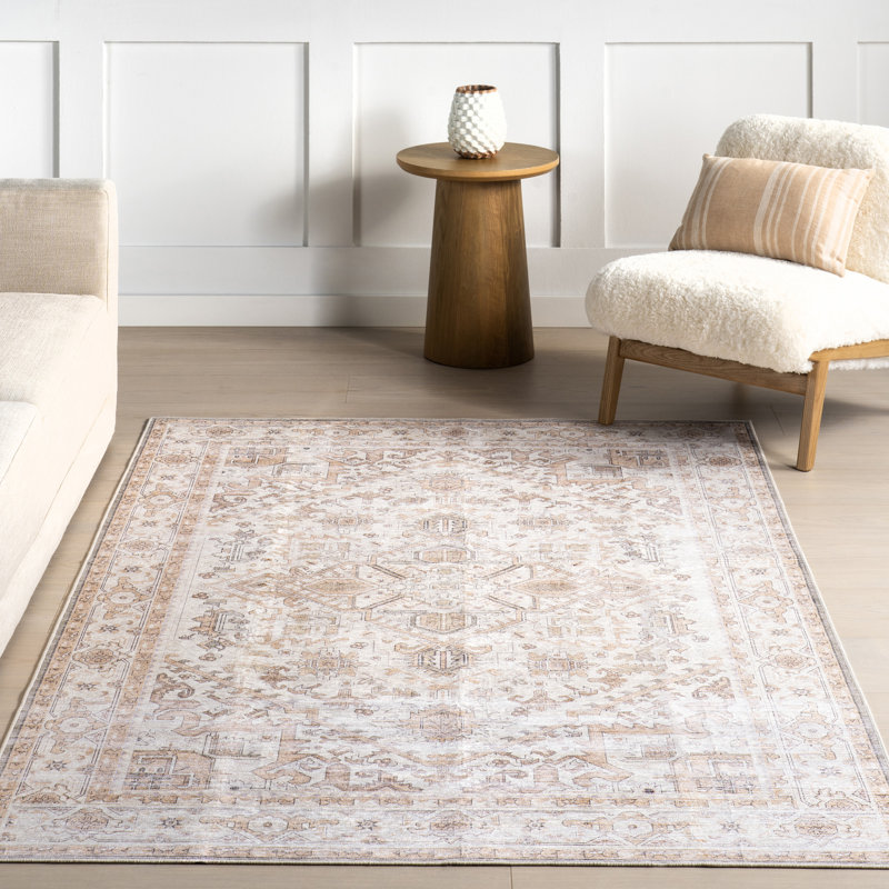 Tapis lavable à la machine Kaleen Medallion, Rectangle 4 pi x 6 pi