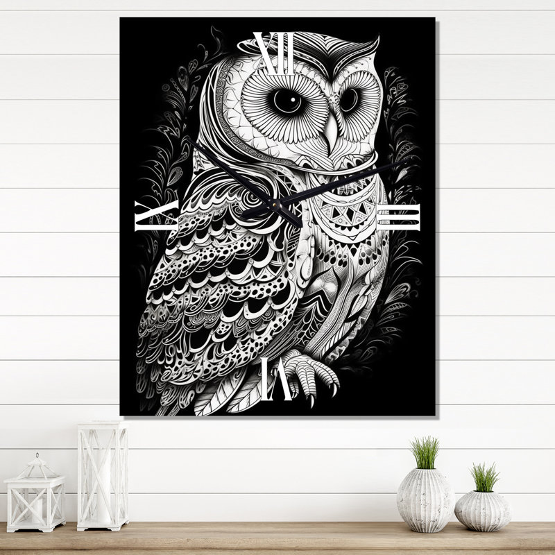 Horloge murale Wagesse of the White Owl II, Moyen