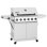 Barbecue au propane liquide à 6 brûleurs avec brûleur latéral et brûleur latéral Royal Gourmet, blanc