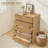 Fluted 5 Drawer Dresser, 48" Tall Wood Chest of Drawers, Curved Edge Modern Storage Cabinet for Bedroom, Living Room, Entryway, Oak-296407876