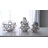 Bubbled Vase-Smoke Grey-Lg