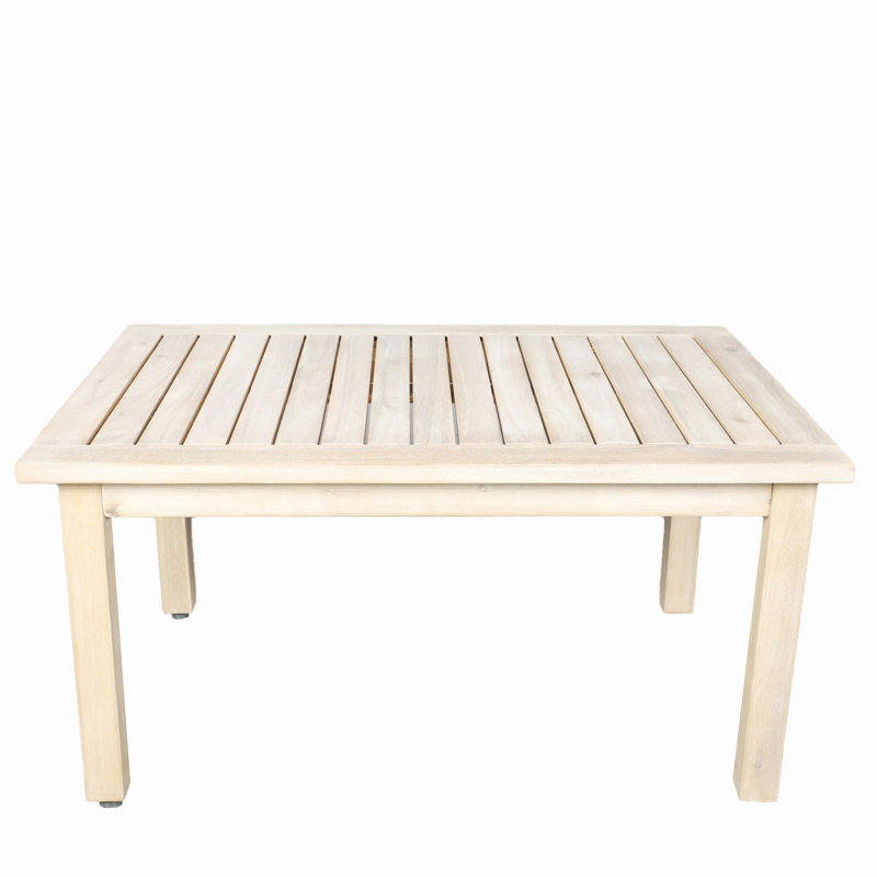 Beryna Acacia Wood Rectangular Coffee Table