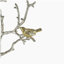 Ensemble de 2 sculptures murales en métal avec accents d'oiseaux 17 x 5,5 x 22 po