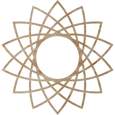 Eleanor Wood Fretwork Pierced Ceiling Medallion