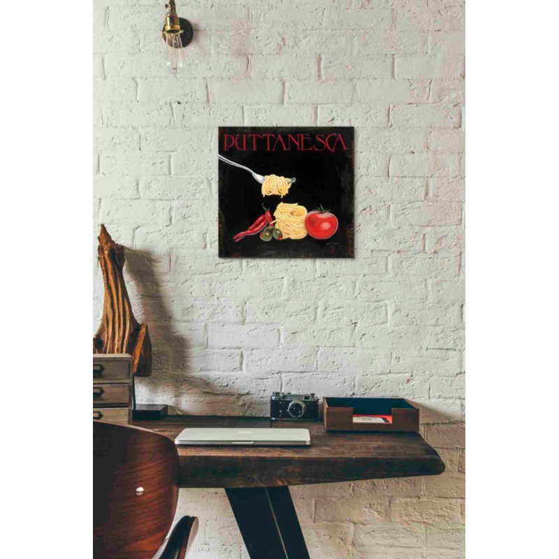Italian Cuisine I - Wrapped Canvas Print, 12" H x 12" W x 0.75" D