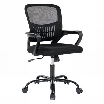 Ergonomic Mesh Task Chair with Fixed Arms by Wrought Studio