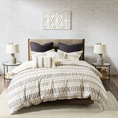 Coton Construction - très grand / très grand avec édredon tendance gris anthracite