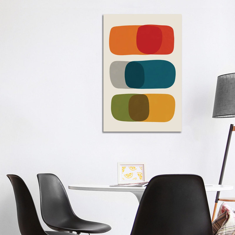 Giclée Mid-Century Modern Bold II - Toile tendue avec châssis, H 40 po x l 26 po