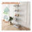 Modern Glass Display Cabinet with LED lights, Quick-assembly Antique Cabinet, Tempered Glass Bookshelf, Suitable for Living Room and Bedrooms, 1-door 4-shelf-658560057
