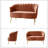 Hendrix Velvet Flared Arm Loveseat-27066026