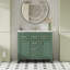 Ensemble de meuble-lavabo 36 po avec lavabo en céramique, meuble-lavabo simple autoportant moderne à 4 tiroirs et 2 armoires, meuble de rangement pour la salle de bain, ensemble de meuble-lavabo à cadre en bois massif, meuble-lavabo-468223743