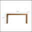 Console en bois massif pour le salon, longue table de canapé derrière le canapé, table d'entrée étroite rétro pour le vestibule du couloir