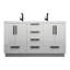 Carla 59.4 Inches Freestanding Bathroom Vanity With Double Sink-13354667
