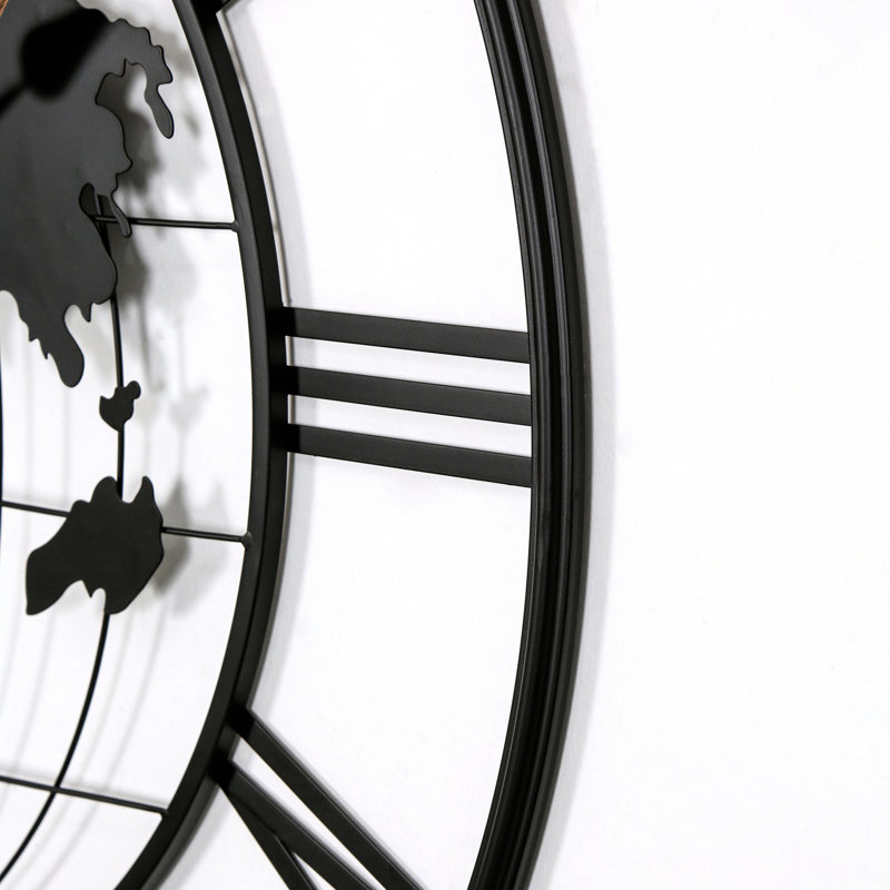 Large Metal Wall Clock