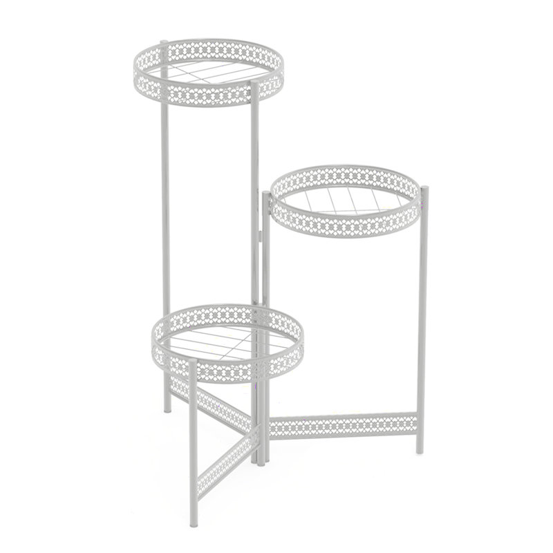 Plant Stand, 70cm H x 51cm W x 51cm D, White