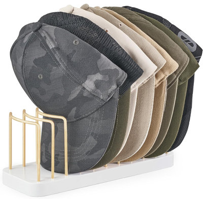 Organisateur de chapeau pour casquettes de baseball, support de chapeau pour 10 casquettes de baseball, support de chapeau de table