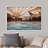 Western Wood Effect Landscape " Western Decor Wood Effect Panel Mountain Range Forest Lake Nature Artwork Digital Art Modern Zen "-94585484-94585485
