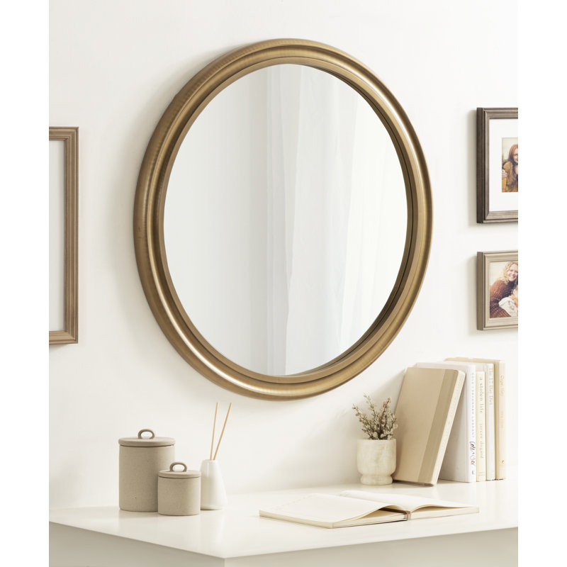 Miroir décoratif moderne et contemporain Jorah, Or antique