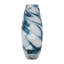 Catalina Coastal Blue Glass Swirl Vase-89107418