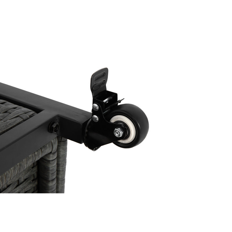 Grand chariot-bar gris avec table et rangement en acier inoxydable - Table multifonctionnelle pour matériaux météorologiques