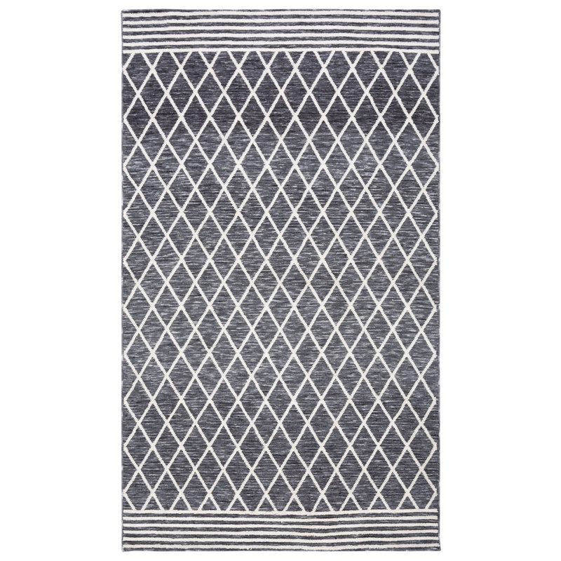 Amaja Performance Machine Washable Geometric Rug, Rectangle 5' x 8'