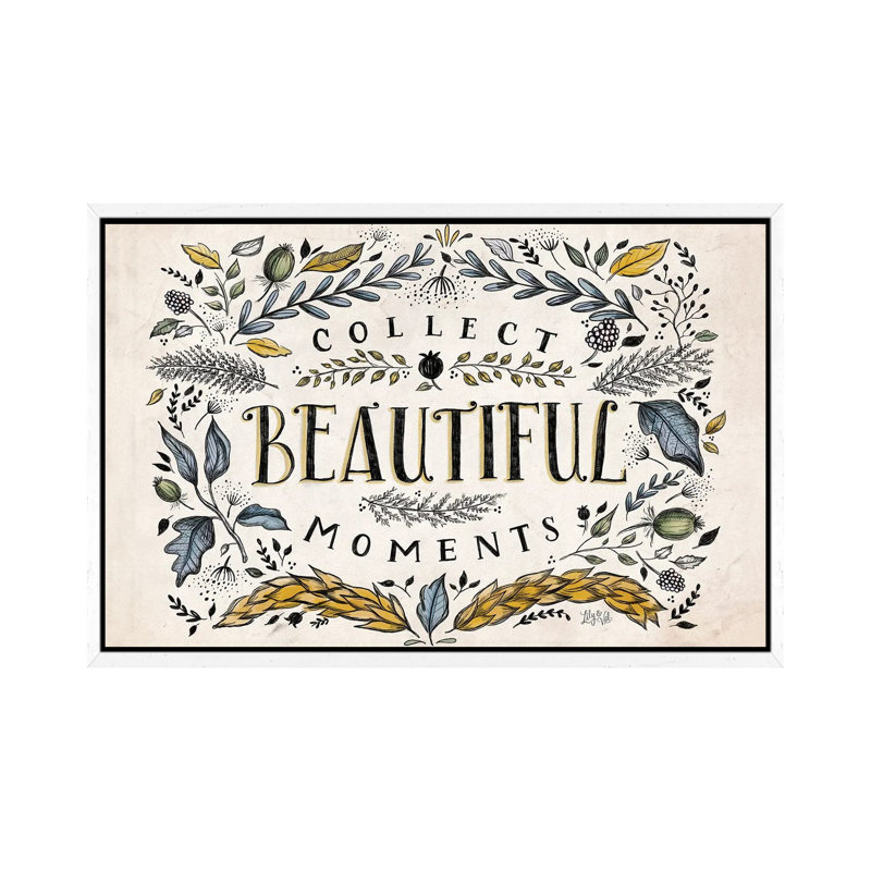Collect Beautiful Moments by Lily & Val - Wrapped Canvas Print, 66.04 cm H x 45.72 cm W, White Framed Canvas