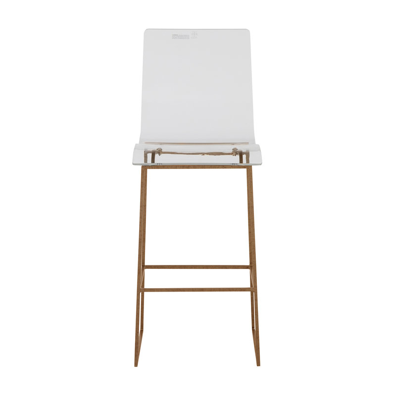 King 30.25" Bar Height Stool - Gold, Antique Gold, Bar Stool (30.25" Seat Height)
