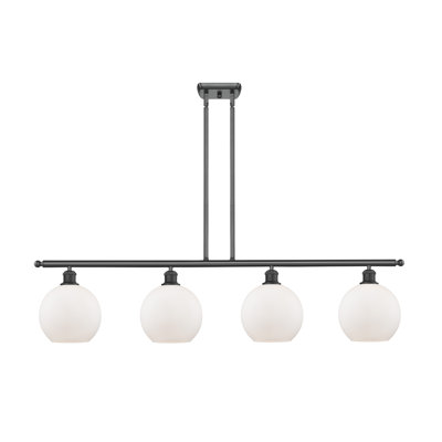 Luminaire suspendu linéaire à 4 lumières pour îlot de cuisine Baptista