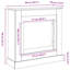 Fireplace Surround 30 Cm Engineered Wood-1701320686-1701320682