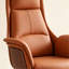 Chaise de bureau simple en similicuir réglable-132936292