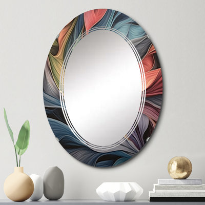 Zenn - Miroir mural moderne ovale