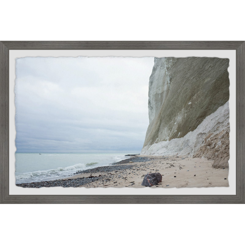 Deserted Beach - Single Picture Frame Print, 41 cm H x 61 cm W x 4 cm D