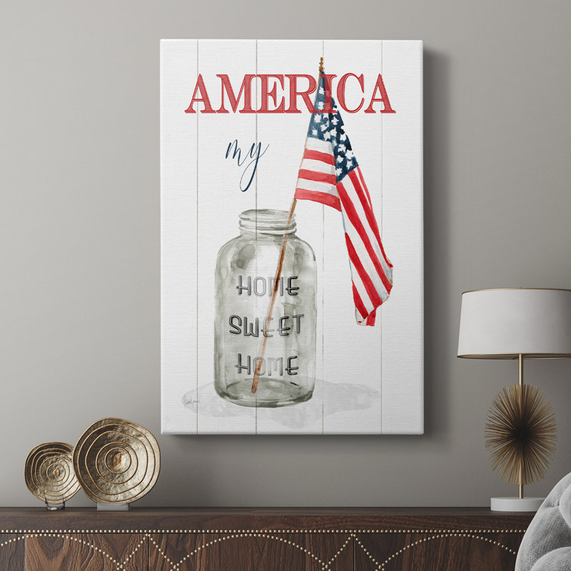 America My Home Sweet Home - galerie Cavas sur mesure, H 12 po x l 8 po
