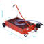 17-Gallon Low-Profile Oil Drain Pan with Manual Pump, Heavy-Duty Mobile Used Oil Drain Tank with Folding Handle, Locking Wheels & Filter Screen for Truck, SUV Oil Changes