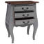 Bedside Cabinet Solid Mahogany Wood 48x35x64 cm